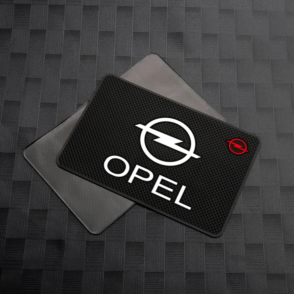 

1PCS Car Emblem Silica Gel Non Slip Mat Ornament Interior Dashboard Anti-Slip Pad Accessories For Opel Opc Astra Insignia Corsa