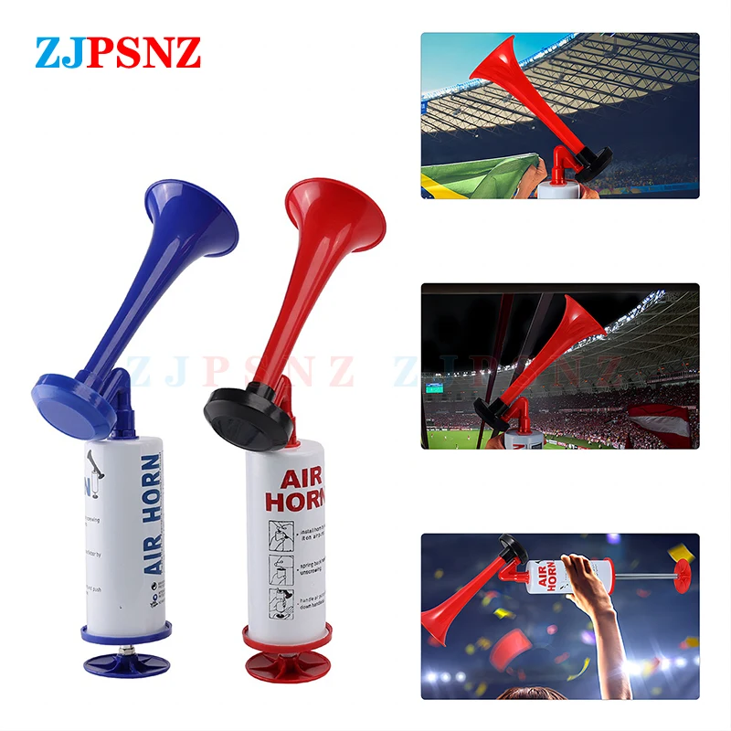 

2 Color Super Loud Horn Hand Pump Air Horn Soccer Ball Sports Fans Party Horn Plastic Trumpet Personal Safety Horn Alarm