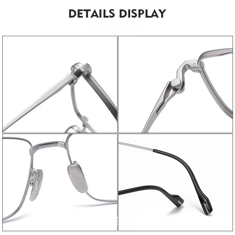 2024 чистая титановая оправа для очков близорукости мужские очки по рецепту