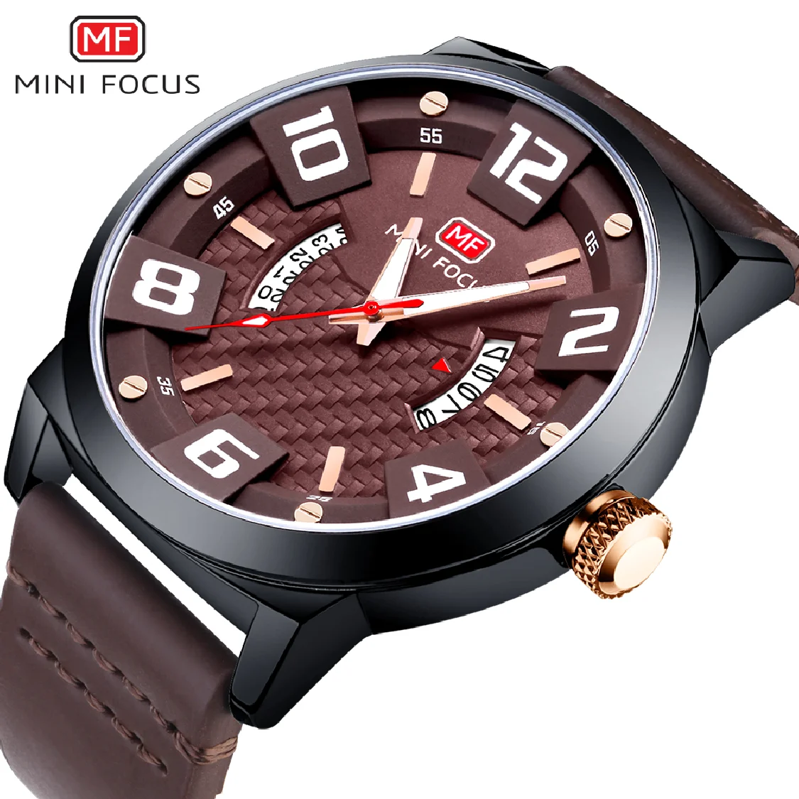 

MINI FOCUS Luxury Brand Men Military Army Quartz Watch Men's Analog 3D Dial Clock Waterproof Wristwatches Relogio Masculino