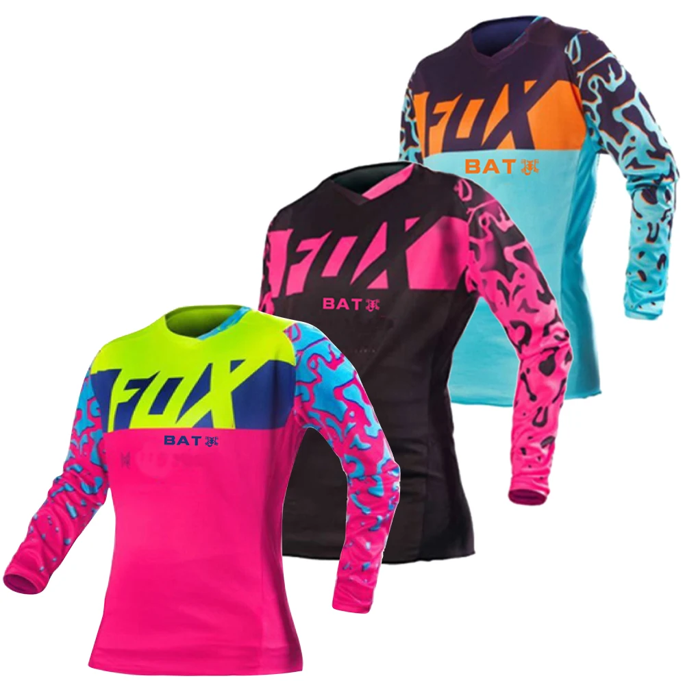 2023 Motocross jersey mtb downhill jeresy cycling mountain bike maillot ciclismo hombre quick dry jersey bat fox Woman jerseys