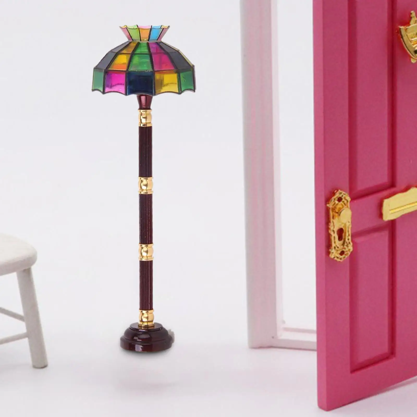 

1/12 Dollhouse Miniature Floor Lamp DIY Scene Accessories Miniature Dollhouse