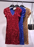 before and after the double sequins v neck elastic blades and cultivate ones morality dress stage performance clothing