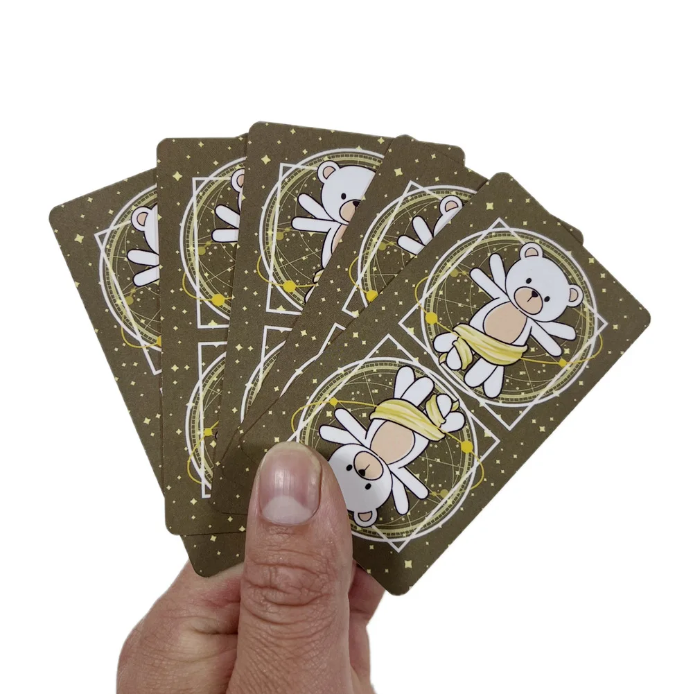 Карты Тедди Tarot высокое качество в металлической жестяной коробке 10 см * 6