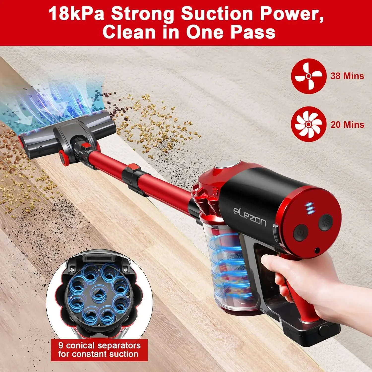 Для беспроводного пылесоса A200 перезаряжаемый мощный многоциклонный пылесос без