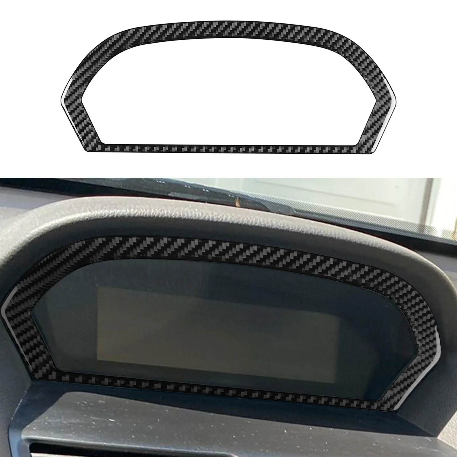 

Carbon Fiber Car Interior Center Console Display Frame Cover Trim For Honda Acura TL 2009-2014 Speedometer Bezel Sticker Parts