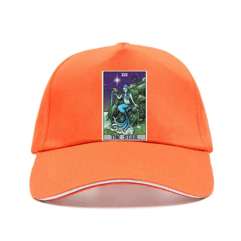 

The Star Tarot Card Bill Hats Halloween Creepy Mermaid Siren Gorgon Pastel Goth Gift Custom Screen Printed Baseball Caps