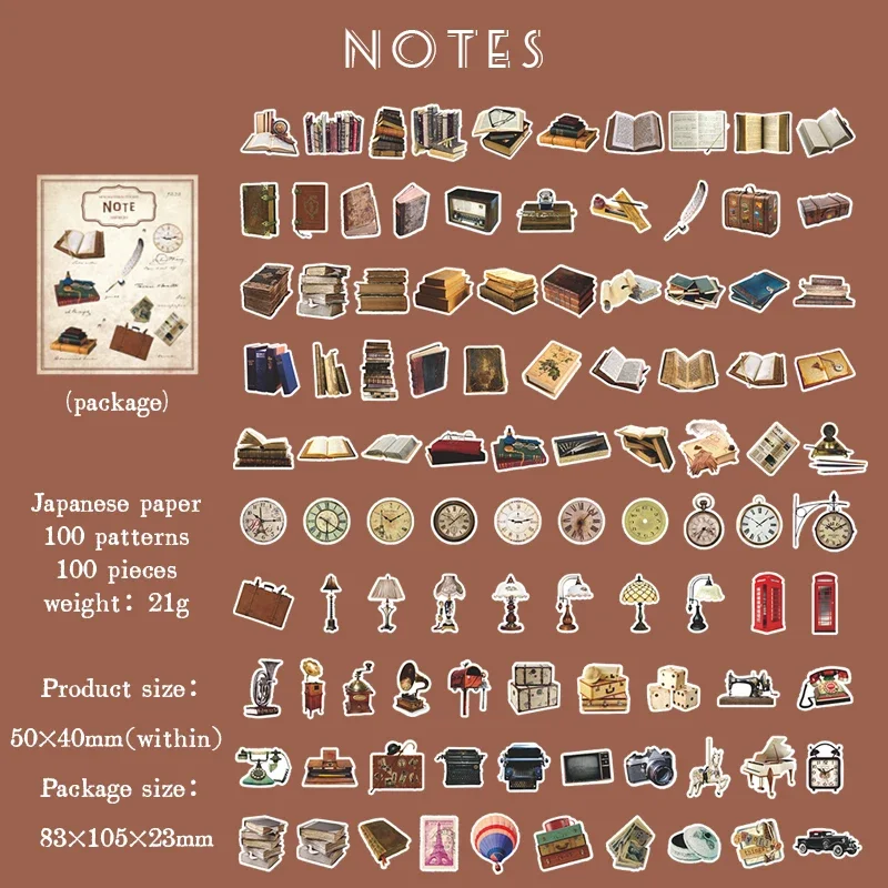 

Мини-наклейки с растениями Journamm 100 шт.