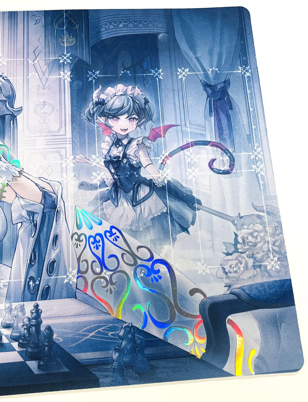 Голографический игровой коврик с невышитыми краями YGO labmarket of The Silver Castle