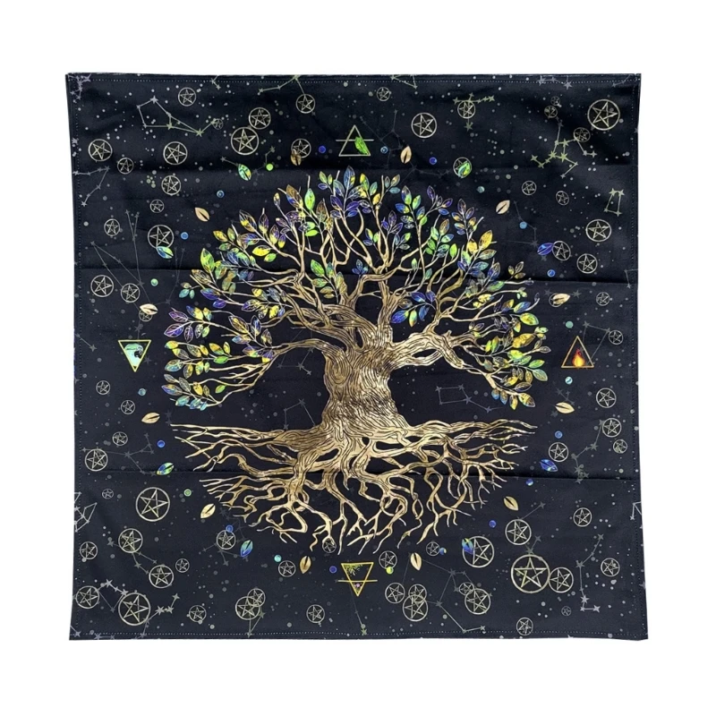 

Tree of Life Altar Cloth Tapestry Tablecloth Celtic-Trees Ritual Spiritual Cloth for Sacred Places,Tarot Table Cover