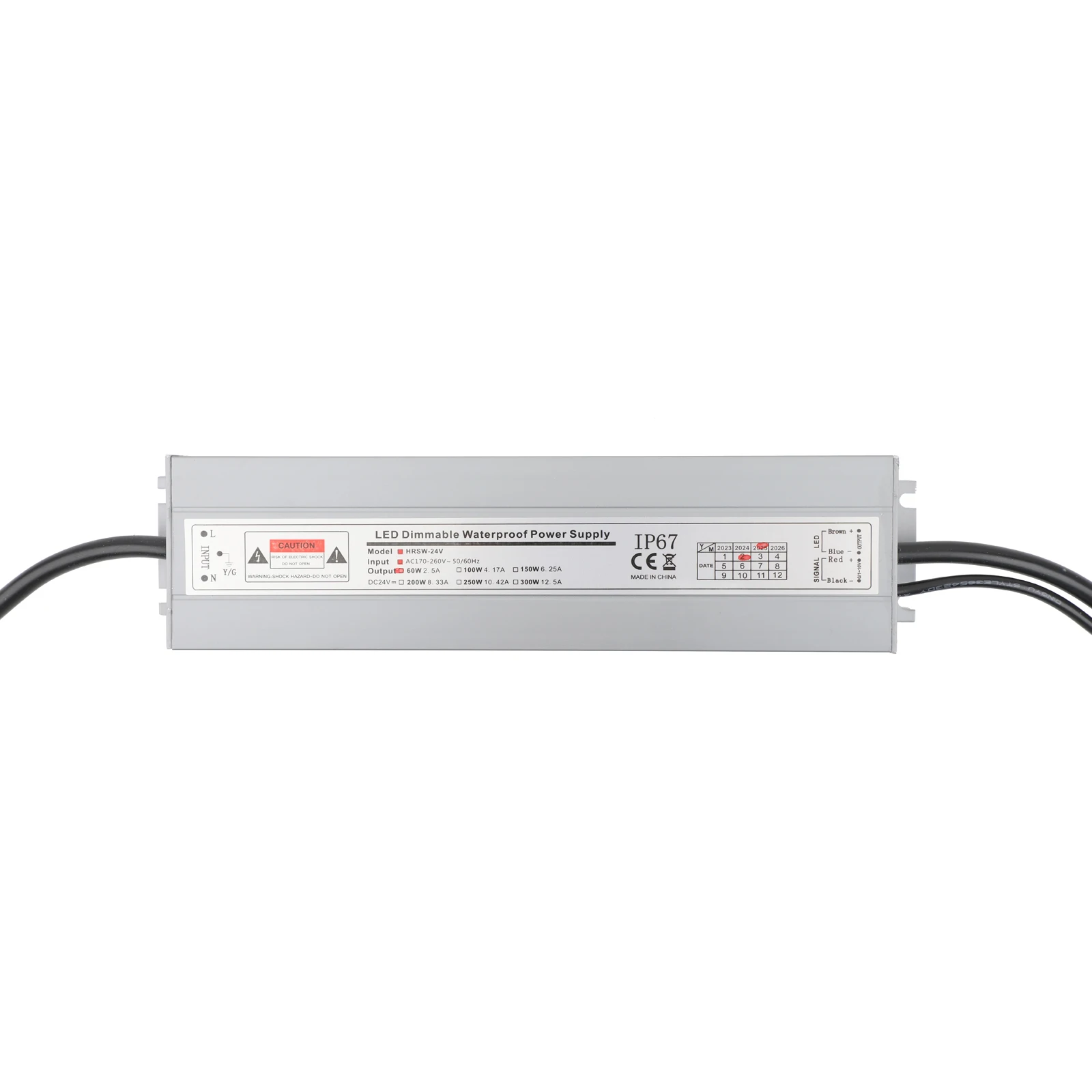 AC110/170-264V светодиодный драйвер с регулируемой яркостью 12 В/24 В постоянного тока 60