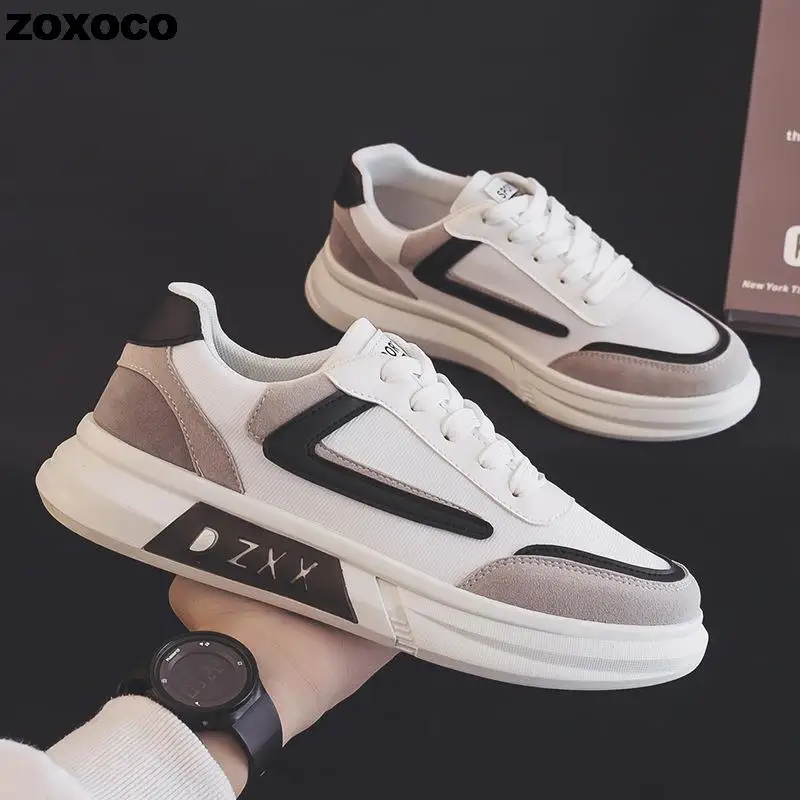 

Men's Casual Shoes Non-Leather Breathable Men Designer Sneakers Skateboard Fashion Wild White Vulcanized Shoes Zapatos De Hombre