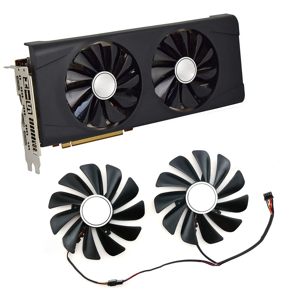

For HIS RX5700 5700XT 8GB IceQ X2 FDC10U12S9-C Graphics Card Cooling Fan 95mm