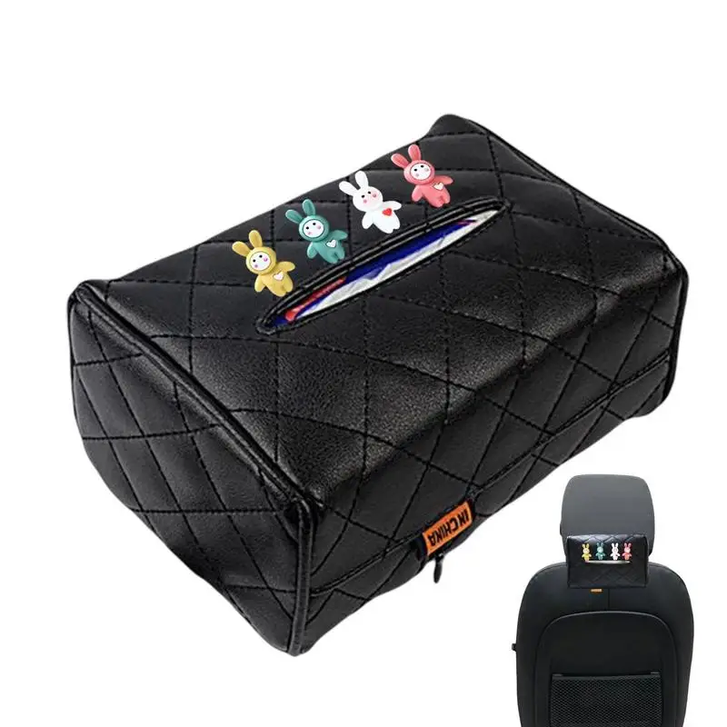 

Коробка для салфеток для автомобиля, милая коробка для салфеток на подголовник автомобильного сиденья, органайзер для салфеток, коробка дл...