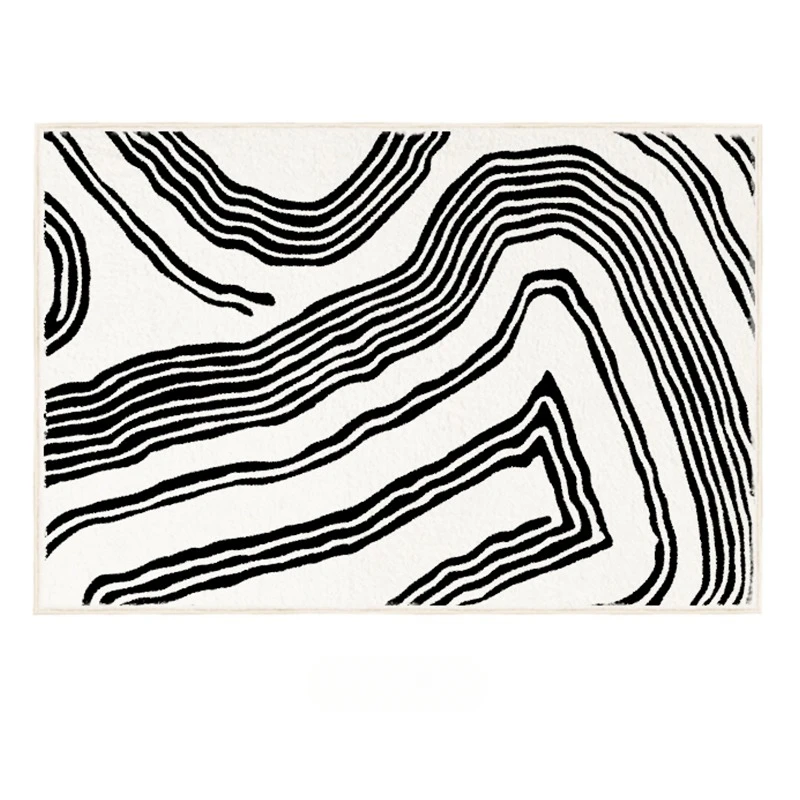 

Ковер черный белый