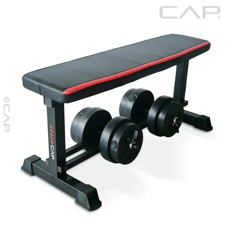 

Weight Bench & 50 lb Adjustable Vinyl Dumbbell Set Combo
