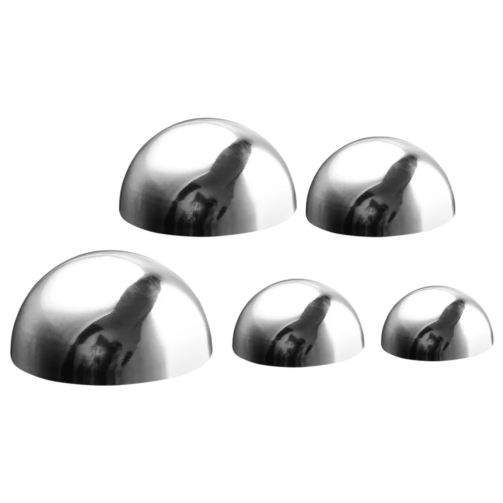 

5 Pcs Garden Reflective Ball Gazing Outdoor Decoration Stainless Steel Mirror Balls