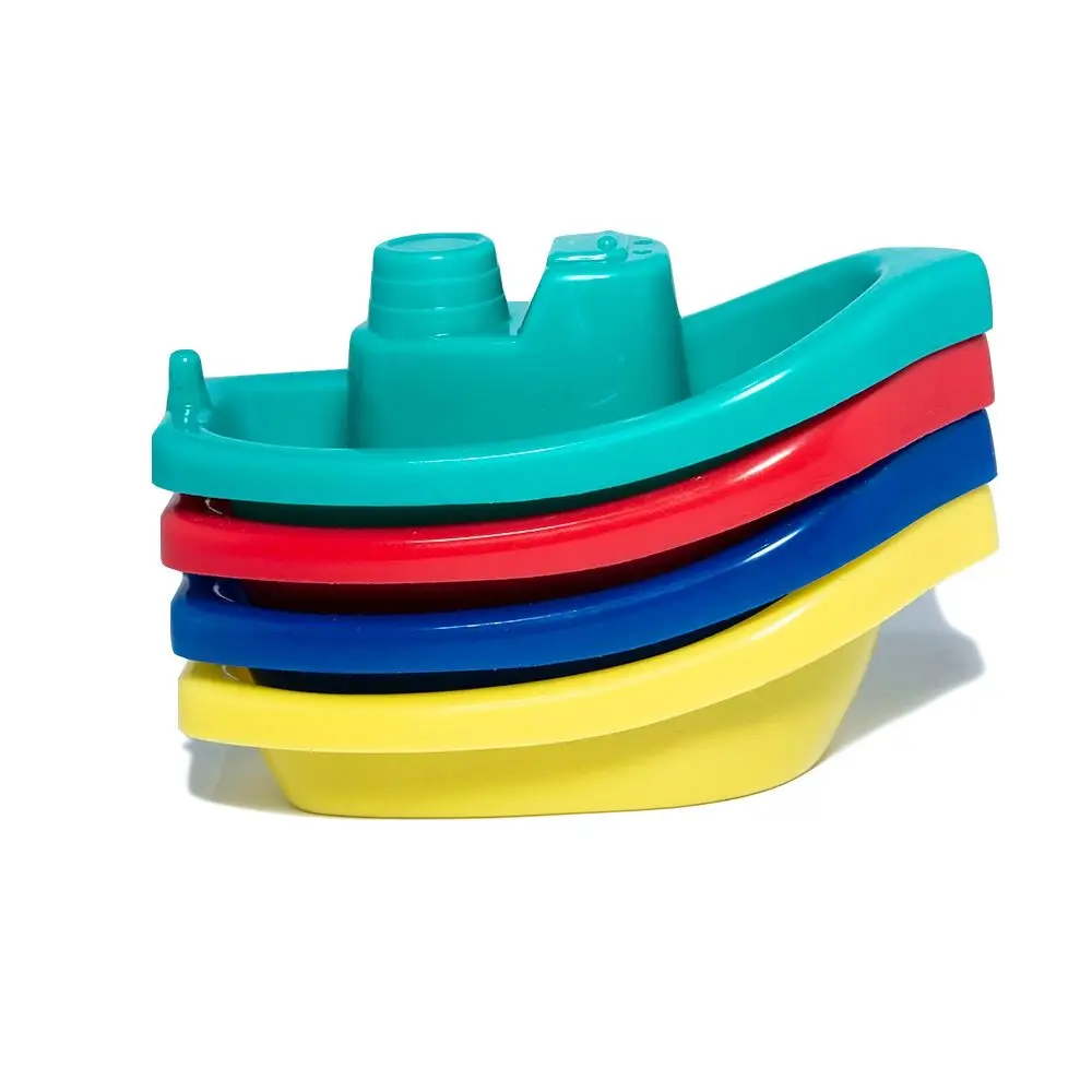

4pcs Floating Ship Bathroom Kids Boats Bath Toys Bathtub Swimming Water Play Fun Educational Boat Toys for Childrens Baby Shower