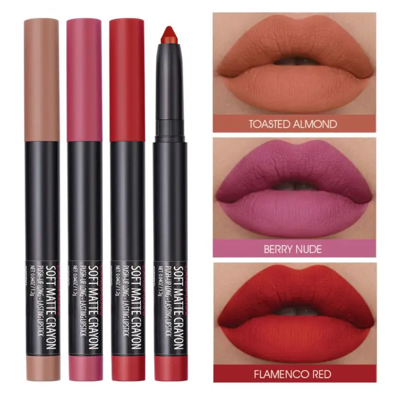 

Набор карандашей Lipliner 6 шт., водостойкая Сексуальная губная помада для макияжа, матовая губная помада, блеск для губ, стойкая бархатная жидка...