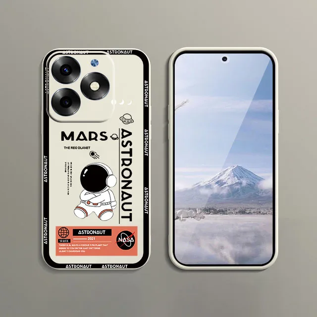 Чехол карамельного цвета из ТПУ для Tecno Spark GO 1 2020 2021 2022 2023 чехол Square мягкого