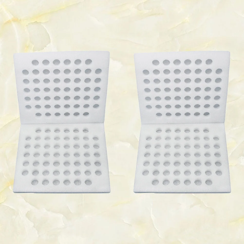 

2 Sets of 4PCS Pearl Wool Quail Eggs Tray Wrapping Egg Holder Foam-lined Egg Tray Quakeproof Quail Eggs Box for 52PCS Quail