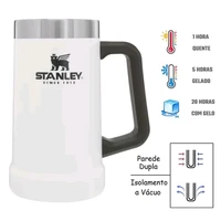 709ml copo stanley sem tampa promo%c3%a7%c3%a3o outdoor beer mug with handle mug large capacity stainless steel thermos ice for a long tim