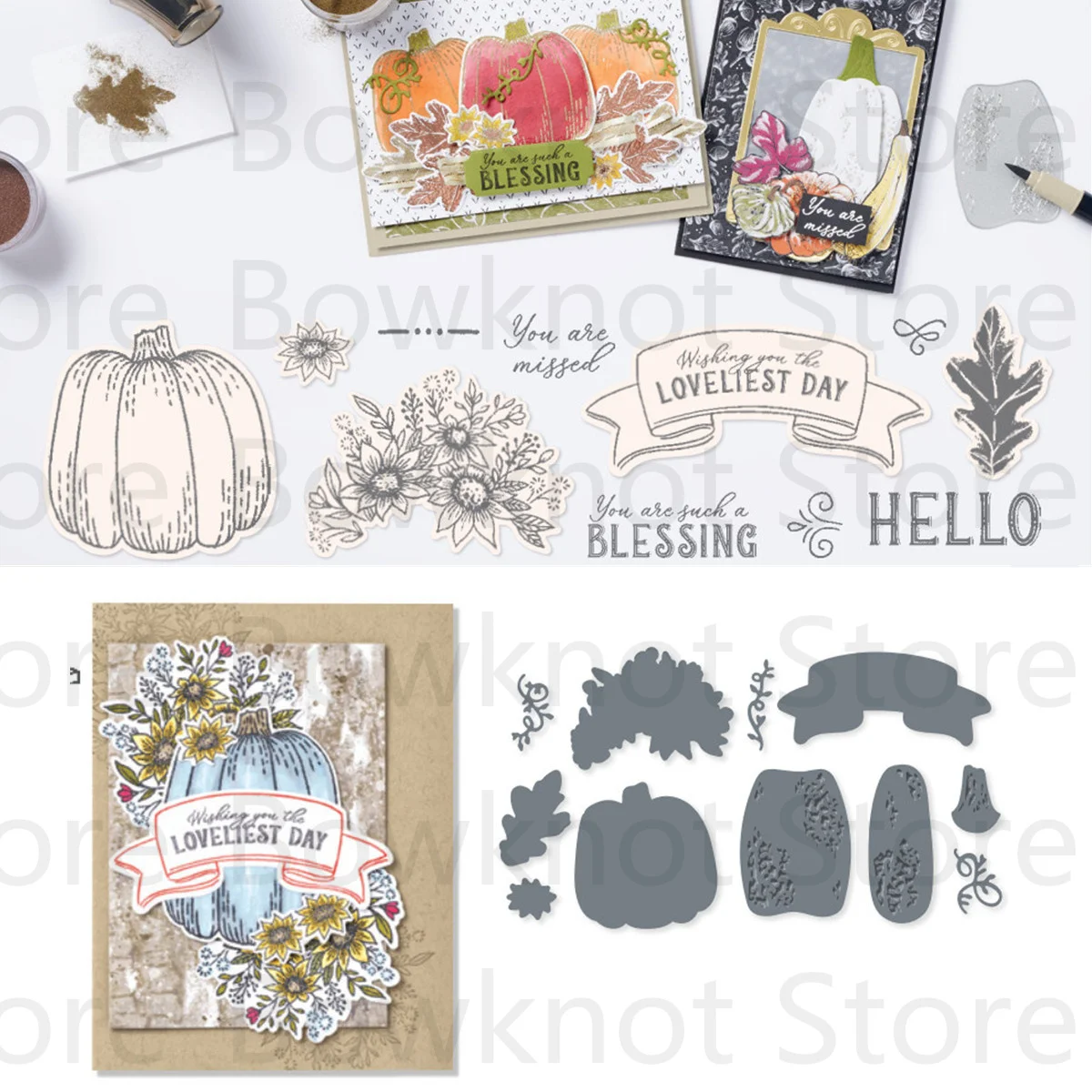 

Металлические Вырубные штампы и прозрачные штампы в виде тыквы на Хэллоуин, фототрафареты для украшения, шаблоны, товары для рукоделия, нов...