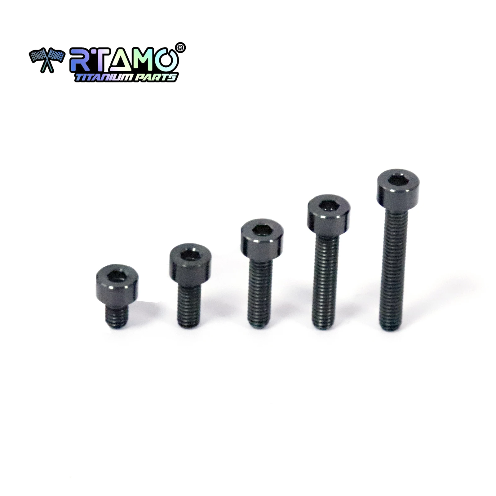 

RTAMO M5x7.5/10/12/15/18/20/25/30/35/40/45/50/55/60 Титановый болт для велосипеда, мотоцикла, модифицированный винт для болта масляного бака датчика ABS