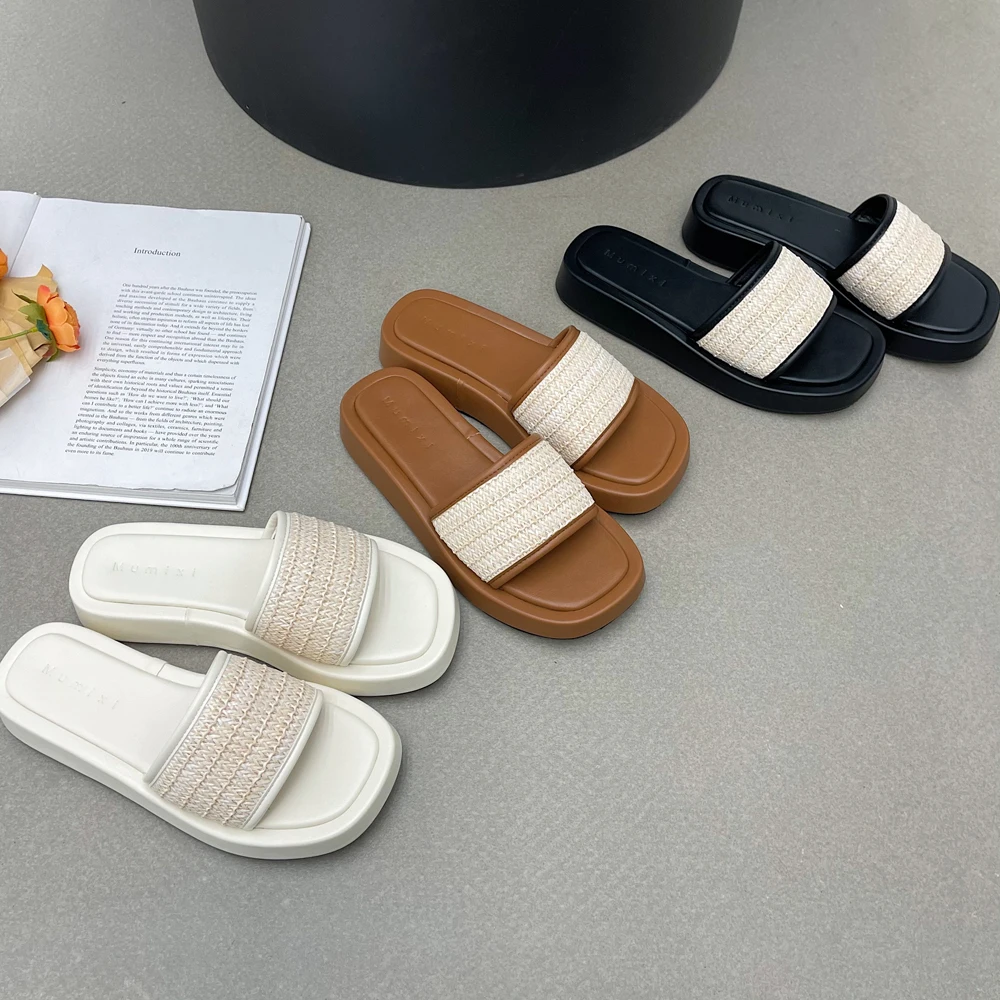 

Women Summer Slippers Casual Ladies Sandals Platform Non-slip Female Shoes Wedge Outdoor Luxury Thick Bottom Ladies Flats Sandal