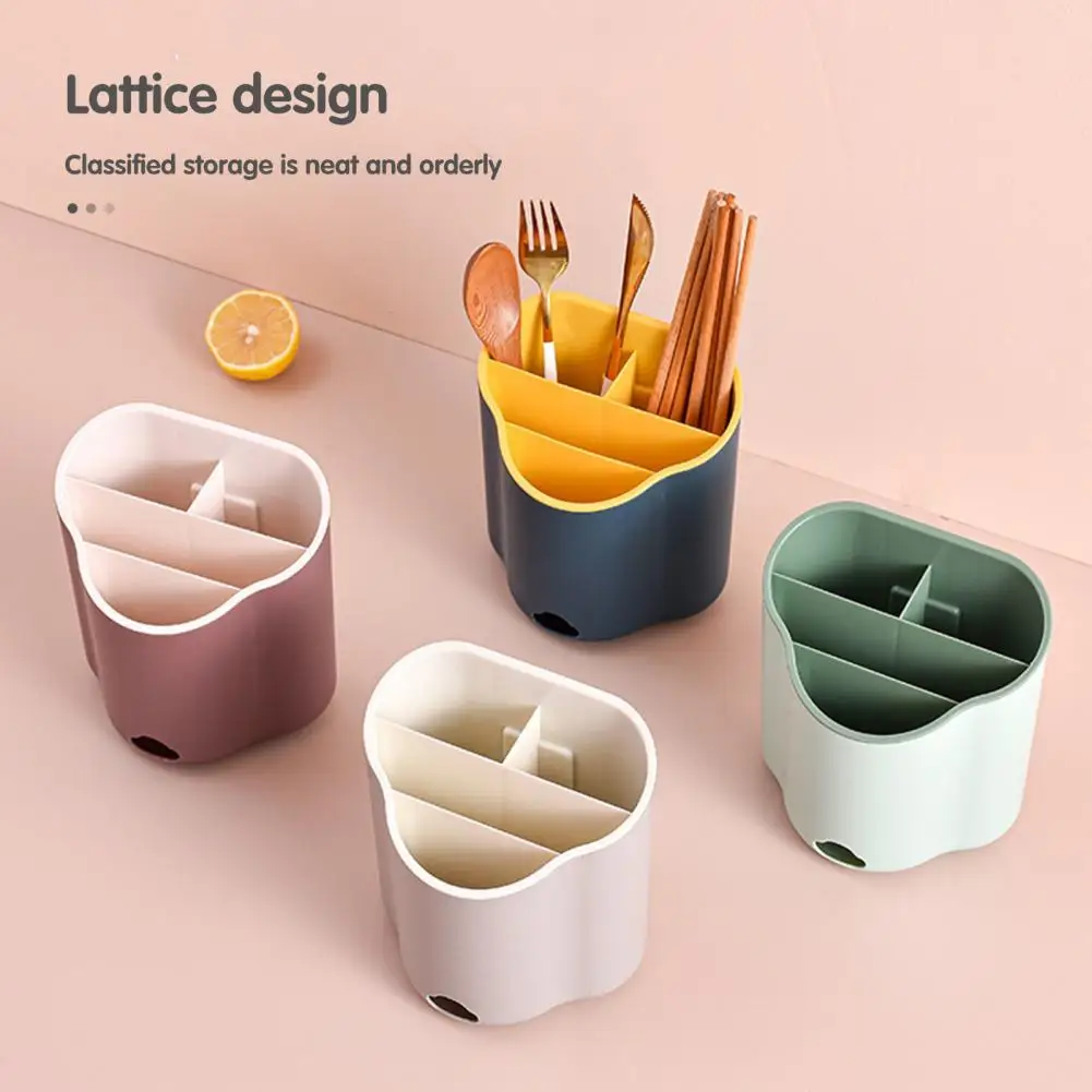 

Utensils Organizer Convenient Strong Construction Utensils Holder Wide Mouth Large Capacity Chopsticks Holder