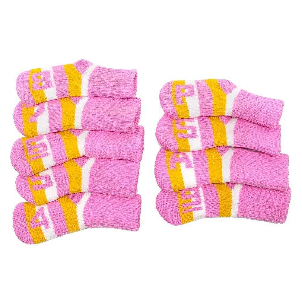 

Golf Iron Covers,Golf Iron Head Covers Knitted Golf Iron Covers Set for Oversized,Standard Size Golf Irons,Pink