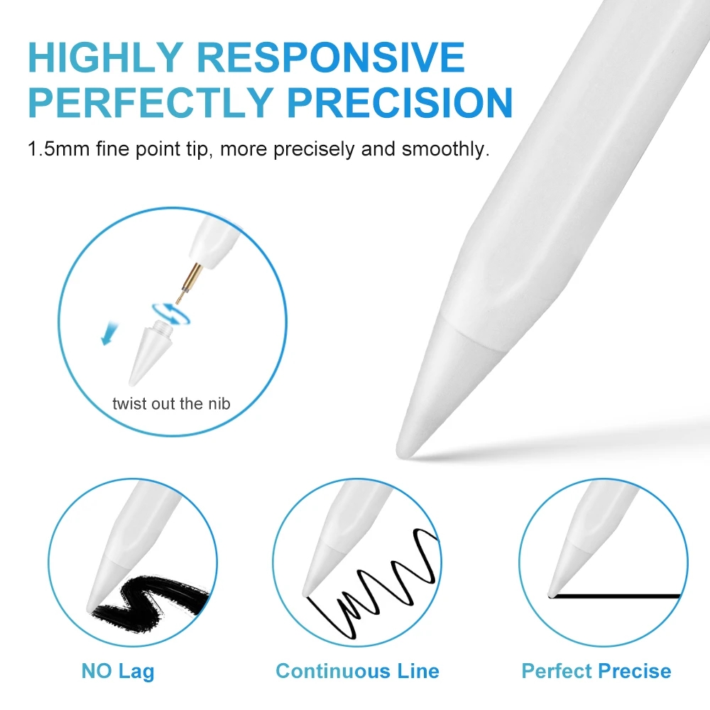 Стилус Apple Pencil 2 и 1 для ipad 2022 2021 2020 2019 Air 5