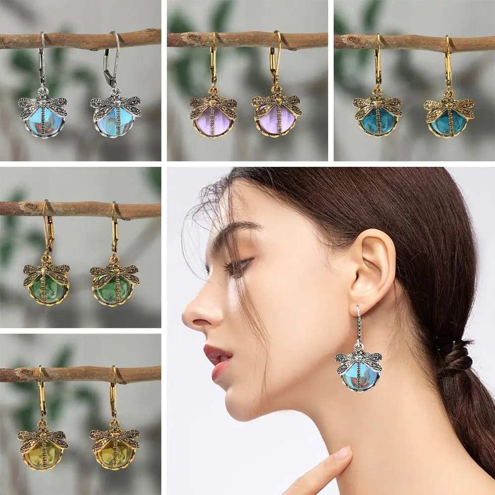 Металлические серьги-подвески в виде стрекозы | AliExpress