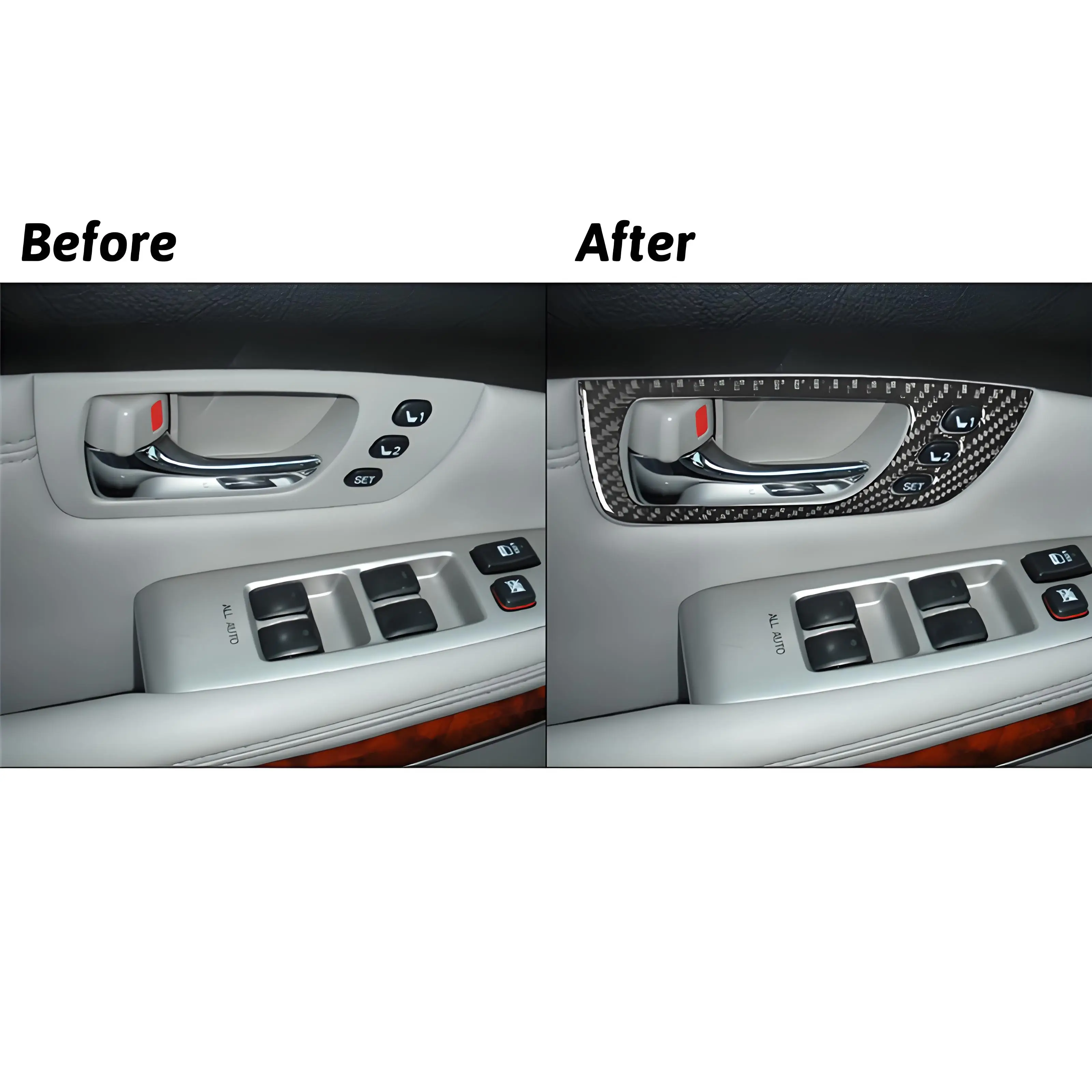 

Для LEXUS RX330 2004 2005 2006 RX350 2006 2007 2008 2009, наклейки для украшения салона автомобиля из углеродного волокна