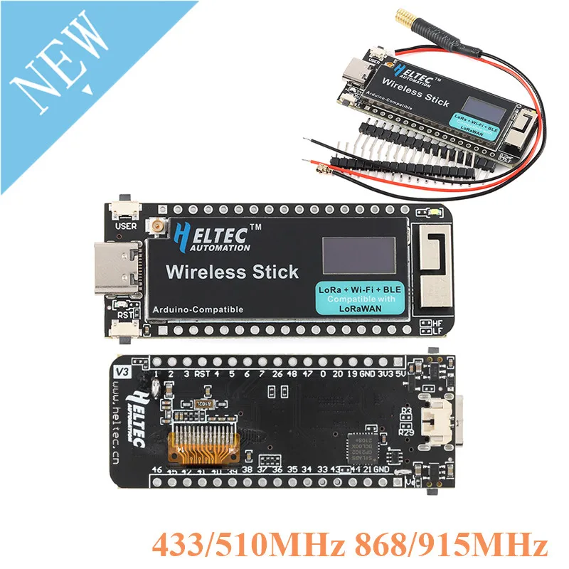 Макетная плата LoRa 433/510 МГц 868/915 МГц ESP32 модуль SX1276 протокол LoRaWAN WIFI BLE OLED дисплей с антенной для Arduino