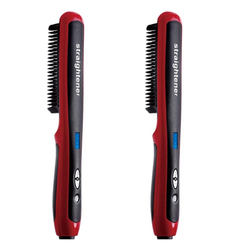 

Men Beard Straightener Curling Iron Ionic Straightener Comb Curling And Straightening Of Hair With Fast Heat