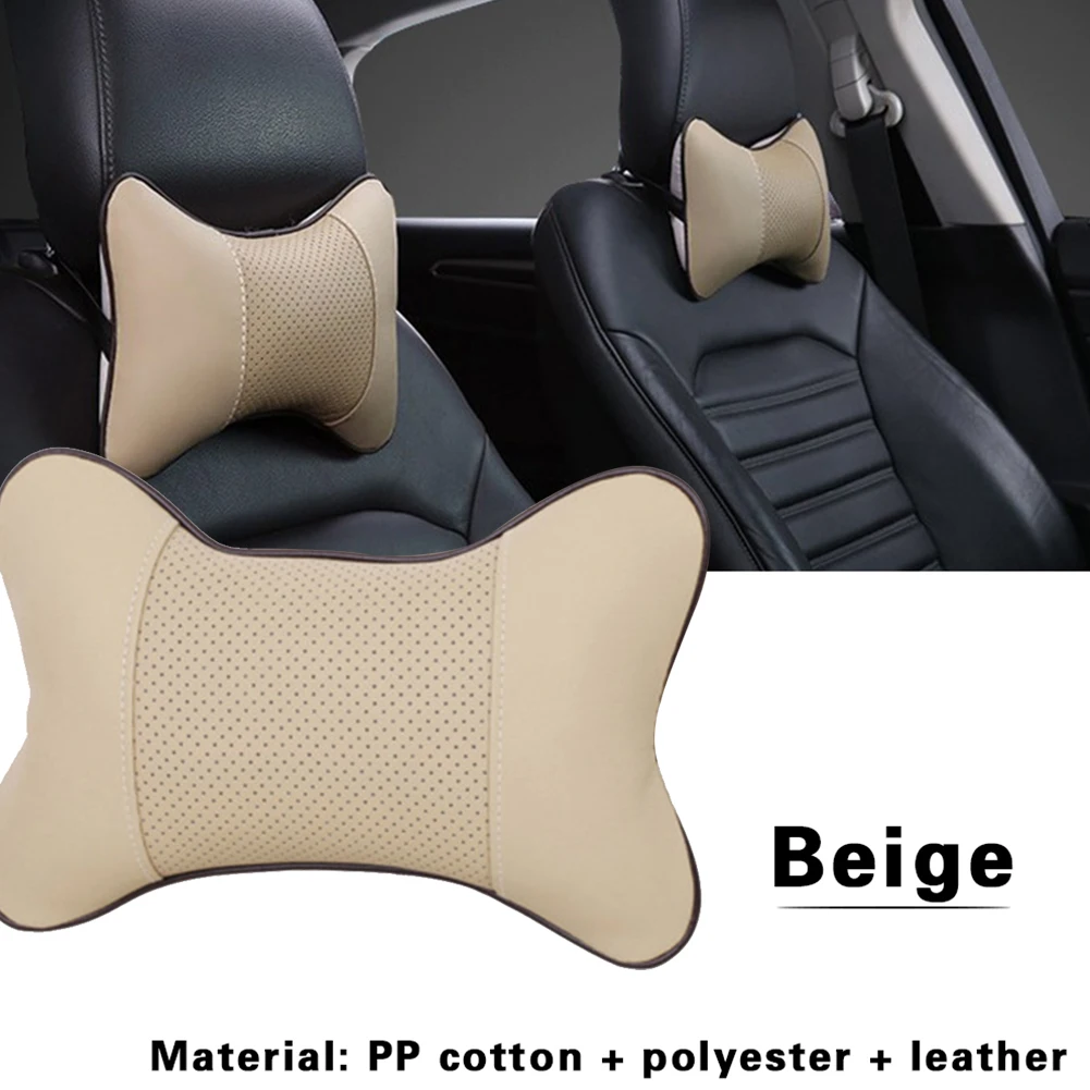 

Ergonomic Bone Auto Seat Head Neck Rest Cushions Headrests Car Pillows Elastic Band Fixed Durable Soft Comfortable For Car