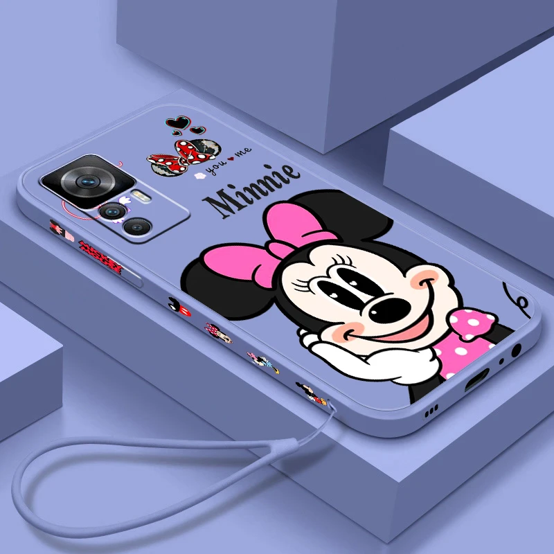 

Disney Minnie Mickey Love Art For Redmi K50 K40 K40S Gaming K30 10C 10 10X 9A 9 9T 9C 9AT 8 A1 11 5G Liquid Left Rope Phone Case