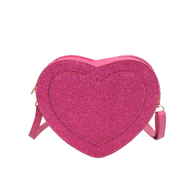

Women's personality bag 2022 Mori girl fashion sequins ins net red shoulder messenger love bag