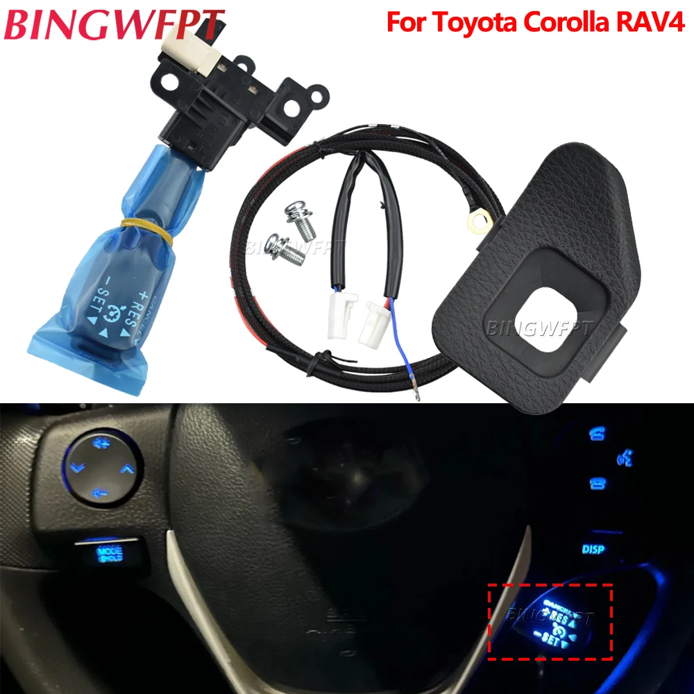 Фото Новый высококачественный переключатель круиз-контроля с проводом для Toyota Corolla 2014, RAV4 2013-2015, артикулы 84632-34011, 45186-02310, 45186-0R030 №3