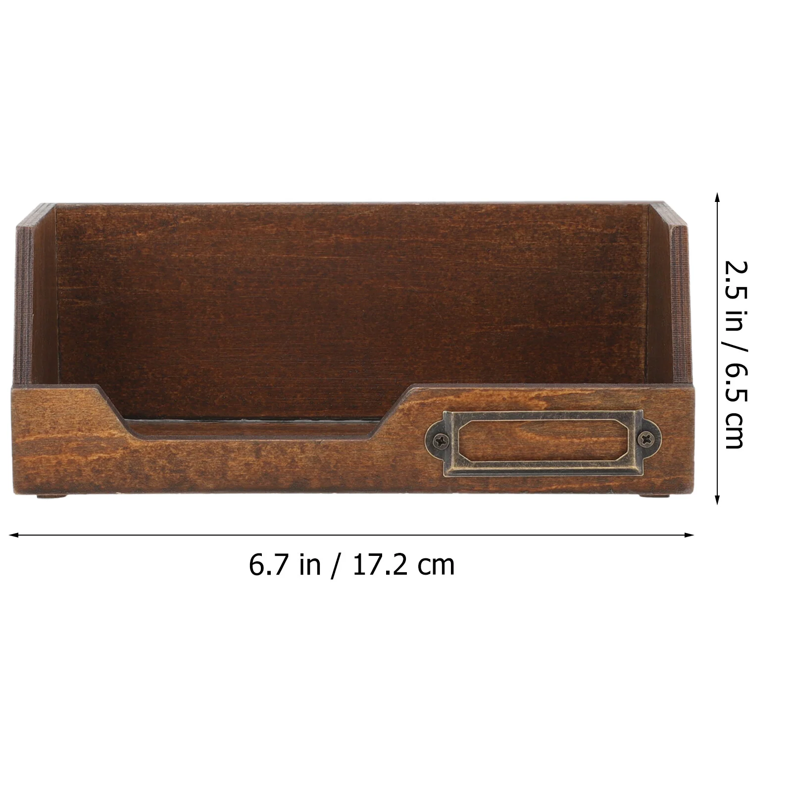 

2 Pcs Crafts Wooden Storage Box Wood Jewelry Organizers Sundries Wooden Desktop Vintage Case