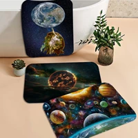 space universe planet floor carpet ins style soft bedroom floor house laundry room mat anti skid bedside mats