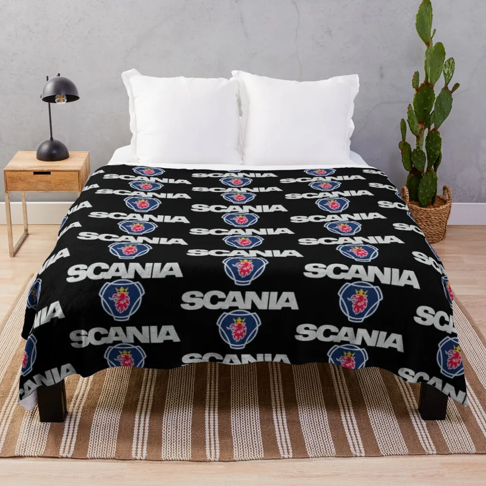 

TOP Muscle Car - Scania Grey Muscle Throw Blanket Furry Blankets Knitted Blanket