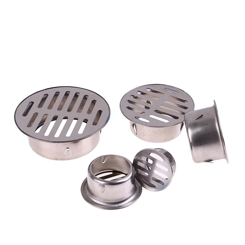 

Outdoor Balcony Floor Drain Stainless Steel Drainage Roof Cover Rain Pipe Cap Round Floor Drain Cover For Garden Floor Drain 1pc