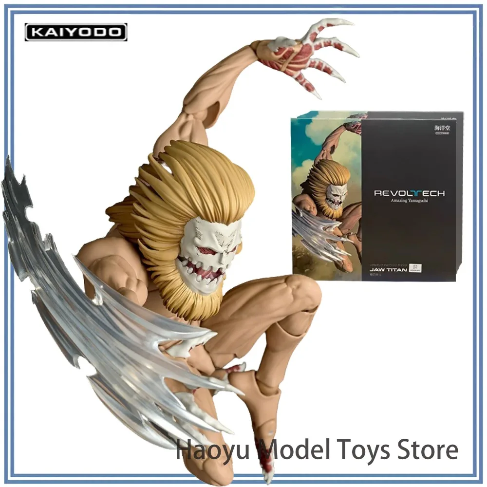 Фото 【HY】100% Оригинальная фигурка в наличии Kaiyodo Shingeki No Kyojin - Agito No Kyojin Amazing Yamaguchi Revoltech (NR102) Аниме-фигурка №1