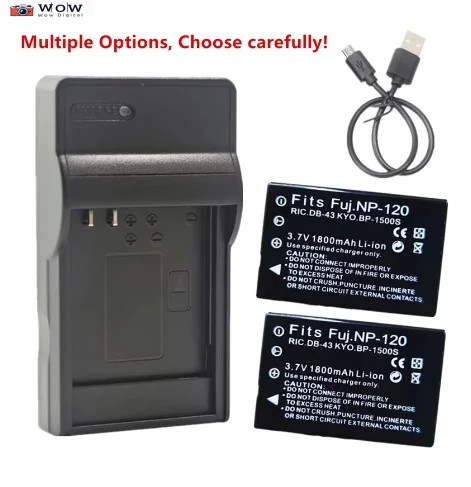 Аккумулятор или зарядное устройство NP-120 для Fujifilm FinePix 603 F10 Zoom F11 M603