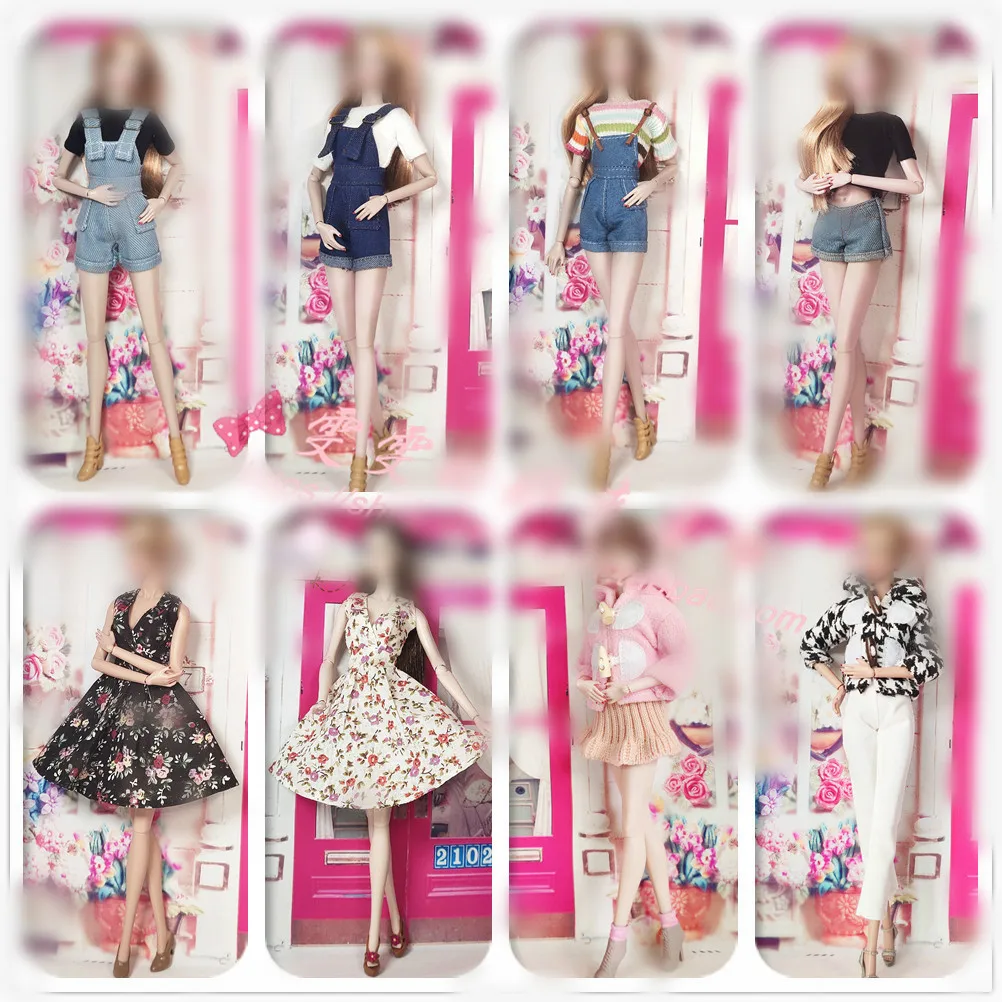

30cm Doll Dress Fashion Clothes suit for licca For Barbie Doll for blythe Accessories Baby Toys Best Girl' Gift 15 wave