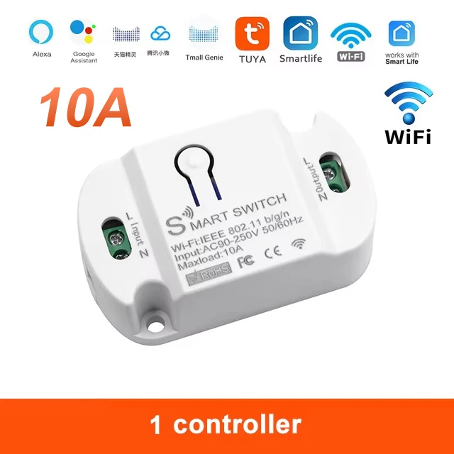 

QIACHIP Tuya Wi-Fi умный переключатель 220В