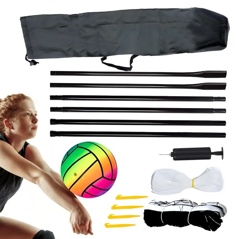 

Professional Volleyball Net Sports Net Backyard Volleyball Net Badminton Net Rack Volleyball Nets With Portable Storage Bag