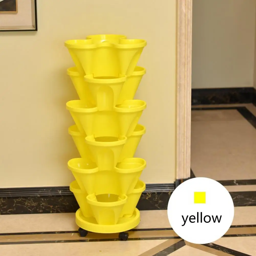 Практичный цветочный горшок переработанный дышащий противоударный